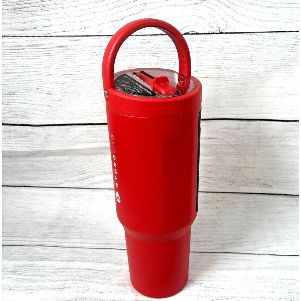 HYDROJUG 40oz Stainless Steel Tumbler Vacuum Insulated Leakproof Alumni Red NEW